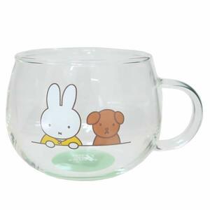 ミッフィー 耐熱ガラスマグ 日本製 マグカップ MIFFY and SNUFFY グリーン