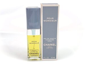 未使用　シャネル　CHANEL　POUR MONSIEUR　プールムッシュウ　オードトワレ　コンサントレ　スプレー　30ml　YK-7430