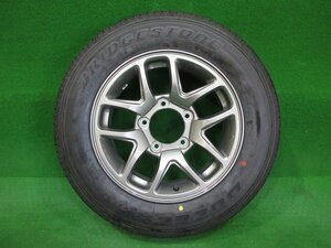 新車外し★スズキ ジムニー XC JB64W 16インチ 純正アルミ 16×5.5J+22 2024年製★ブリヂストン DUELER H/L 175/80R16 91S ラジアル 1本