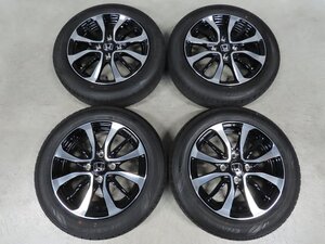 納車外し ホンダ N-BOX カスタム 155/65R14 純正 JF3 JF4 ダンロップ エナセーブ 4.5J +40 PCD100 4穴 ブラックポリッシュ 超バリ溝