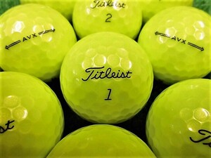 ★良質美品★タイトリスト エイブイエックス Titleist『AVX』2022年モデル イエロー 20個 ロストボール★