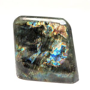 〔D359-1〕Labradorite マダガスカル産 ラブラドライト 置物 研磨石【メール便不可】