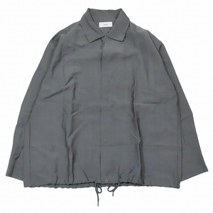 マーカ marka COACH SHIRT コーチ シャツ 長袖 ドローコード カットソー 1 グレー M21A-06SH02C/2 メンズ