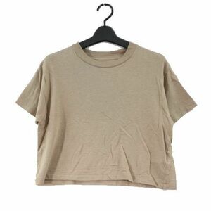 MUSE de Deuxieme Classe ミューズデドゥーズィエムクラス 23SS LINEN BASE ショート Tシャツ ベージュ