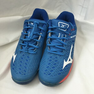 MIZUNO テニスシューズ メンズ スニーカー ウェーブエクシード TOUR4 2E 61GA207022 ブルー 25.5cm [jgg]