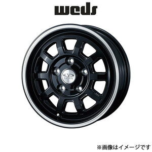 ウェッズ ヴィセンテ06 TG アルミホイール 4本 タウンエース S403/S413 14インチ ブラックポリッシュライン 0039803 WEDS VICENTE-06 TG