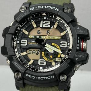 美品 G-SHOCK GG-1000-1A3JF MUDMASTERマッドマスター マッドレジスト 方位.温度計搭載 ツインセンサー ブラック アーミーグリーン 