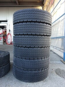 225/80R17.5　123/122L　ブリヂストン　W900　中古スタッドレス６本　送料無料①　（061001）