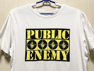 PUBLIC ENEMYパブリックエナミーTシャツ LボックスロゴHIPHOPラップ Tヒップホップ　バンド T古着