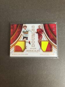 Panini immaculate soccer 2017 ジャージカード MAROUANE FELLAINI VINCENT KOMPANY No.TD-BEL 