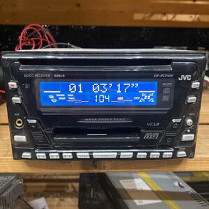 JVC MD CD RECEIVER KW-MCD400 AUX付き