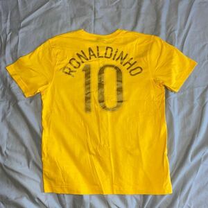 BRASIL 代表 RONALDINHO 10# ユニフォーム 半袖Tシャツ NIKE ナイキ CBF サッカー フットボール ブラジル サッカーウェア