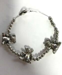 nt240716-011A7 ブレスレット アクセサリー VTG Sterling Silver - 1987 Ball Bead Teddy Bear Bracelet 海外直輸入品