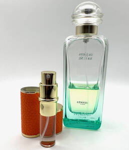 ★エルメス香水・《ナイルの庭》EDT. ★6ml入 Refillable(詰替可能)Perfume Atomizer・箱無 ※画像内のフルボトルは出品ではありません。