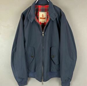 英国製 BARACUTA Harrington Jacket Navy バラクータ ハリントンジャケット ブルゾン ジップアップ 内側チェック柄 ネイビー 紺 1302186