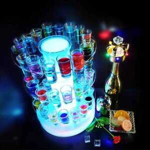LED ディスプレイ ショット タワー グラス パーティー イベント クライナー コカレロ キャバクラ ホスト クラブCLUB BAR テキーラ ライト
