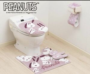 ピンク色　PEANUTS スヌーピー　トイレマットセット　新品