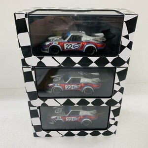 J004-Z7-621 EBBRO エブロ Porsche 911 RSR Turbo 1974 Lemans 24hours SILVER 44308 1/43スケール ミニカー 3点セット 箱付き 玩具