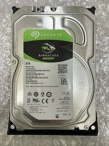 (27) HDD 8TB SEAGATE Barracuda ST8000DM004 3.5インチ　フォーマット済み 「正常」状態　電源入り43回　使用時間1847時間　5425rpm