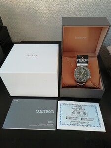 おまけ付 新品 SEIKO PROSPECT SBEJ 009 グリーン GMT メカニカルダイバーズ セイコープロスペクト 自動巻き 大谷翔平 メンズ メタルバンド