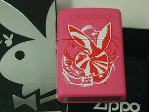 2006年製 Zippoプレイボーイ Playboy ピンク綺麗なウサギアート柄#24015 缶入り/新品