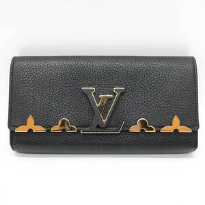 ルイヴィトン ポルトフォイユ・トリヨンカプシーヌ ブラック M64551 LOUIS VUITTON Aランク 中古 六甲道店