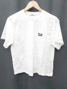 ◇ Θ　Φ El mar　エルマール コットン100% 半袖 Tシャツ　カットソー サイズF ホワイト レディース P