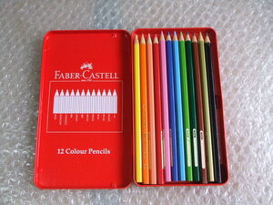 FABER-CASTELL 12色 色鉛筆 少し使用 ジャンク扱い