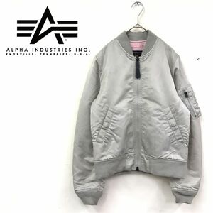 1N2105-R◆ALPHA industries アルファインダストリーズ ジップアップブルゾン◆サイズM レディース 婦人 アウター ミリタリー ベージュ