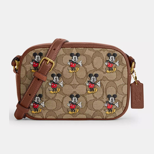 【COACH 本物 新品 コーチUSAアウトレット正規品】COACH X DISNEY コラボ シグネチャー ミッキーマウス ショルダーバッグ CN034 新品