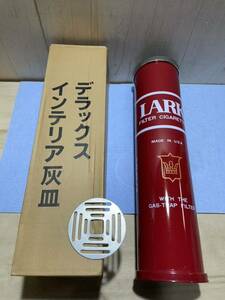 未使用　昭和レトロ　LARK　ラーク　赤　デラックス　インテリア　灰皿　スタンド式灰皿　鉄製