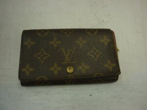 【Louis Vuitton】ルイヴィトン　モノグラム　ポルトモネ　ビエトレゾール　M61730　二つ折り財布　ブラウン　SY02-DLU