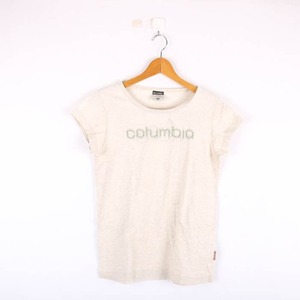 コロンビア Tシャツ 半袖 リネン混 アウトドア トレッキング トップス 白 レディース Mサイズ ホワイト Columbia