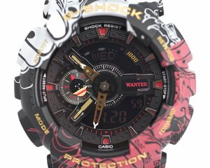 レアモデル [未使用品] 稼働品【CASIO】カシオ G-SHOCK×ONE PIECE ワンピース GA-110JOP-1A4JR 国内正規品 箱 取扱説明書・保証書 タグ付