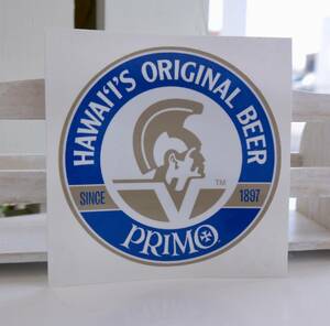 ★ハワイ直輸入★PRIMO BEER /プリモビール ステッカー／ハワイ ビール＜PRIMO ORIGINAL BEER M＞
