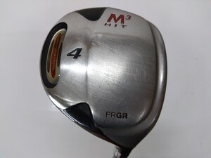 ★名器★FW PRGR プロギア M3 HIT 16.5度 4W flex:M-43(S) M3 HIT オリジナルカーボン メンズ右 M3 HITフェアウェイ★