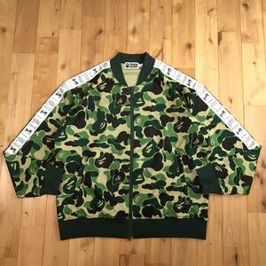 ABC camo green JERSEY track jacket Lサイズ a bathing ape BAPE ジャージ エイプ ベイプ アベイシングエイプ 迷彩 w86al