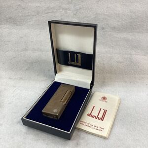 N036-O35-3001◎ dunhill ダンヒル ガスライター ローラー式 箱/説明書付き 喫煙具 喫煙グッズ 火花OK ⑩