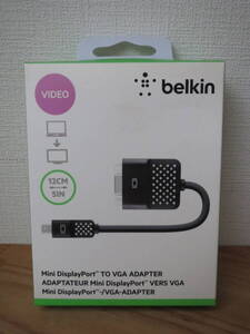 BELKIN ベルキン F2CD028bt 変換アダプター (0.12m miniDisplayPort⇔VGA)