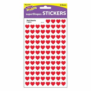 TREND トレンド Stickers Red Hearts ごほうびシールハート 赤 ごほうび ８００枚パック [T46072]