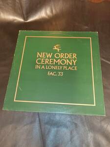 New Order/Ceremony/ニュー・オーダー/セレモニー/英国版/UK オリジナル/Green/Bronze Sleeve/12インチSingle/FACT 33/Factory Records