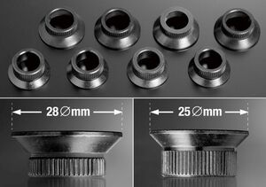 打ち変え用ブッシュ　アルミホイールナット当たり面用　25Φ　4個セット　ハヤシレーシング　注意４個=1セット