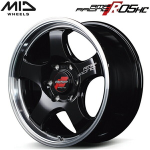 MID RMP RACING R05-HC 1本価格 ブラック/リムポリッシュ 8.0J-18インチ 6H139.7 インセット+38