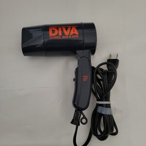 Light Foreign ヘアドライヤー DIVA 日本製 ブラック 1200w 50/60Hz ドライヤー MADE IN JAPAN 中古品 稼働済 ミニドライヤー