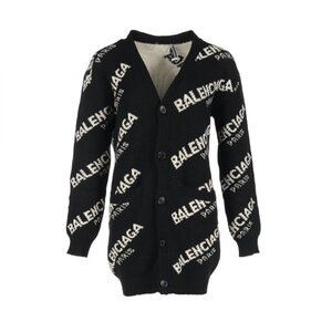 バレンシアガ ALL OVER LOGO CARDIGAN ブランドオフ BALENCIAGA ウール カーディガン 中古 メンズ レディース