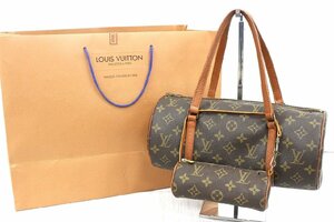 【行董】Louis Vuitton ルイヴィトン モノグラム パピヨン30 ポーチセット ハンドバッグ ミニバッグ ミニボストン 紙袋 AZ569BOT65