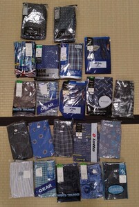 【お買い得】男性用トランクス26枚セット　新品未使用　肌着　下着　アンダーウェア　lotto コンバ−ス　ロイヤルポロ　pro-keds他