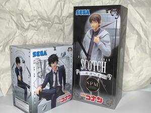 ■□名探偵コナン ちょこのせ プレミアムフィギュア＂松田陣平＂＋SPM スコッチ□■ 新品　未開封 アミューズメント専用景品 セガ 喫煙者無