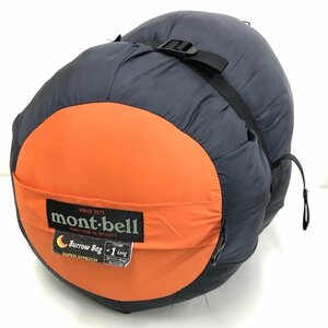 mont-bell モンベル シュラフ スーパーストレッチ バロウバッグ #1 ロング 右ジッパー オレンジ 1121695 240821SK300065