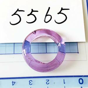 ヴィンテージ　瑠璃ガラス　ハンドメイド　手作り　リング指輪　サイズ約#13　DIYパーツ　ペンダントトップ　NO.5565
